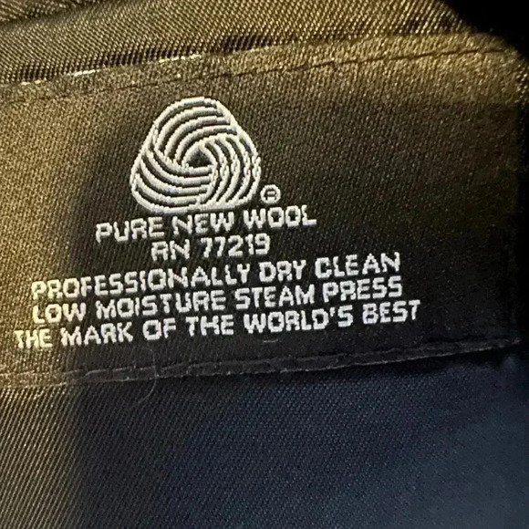 Pronto Uomo Blazer Men Size 50 Tall Black 100% Worsted Wool Vented Suit Jacket - Picture 6 of 8